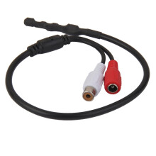 40cm CCTV Camera Mini Microphone Audio/Sound Monitor with RCA 3.5mm Pl