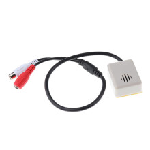 Adjustable CCTV Camera Microphone Audio/Sound Monitor RCA 3.5mm Connec