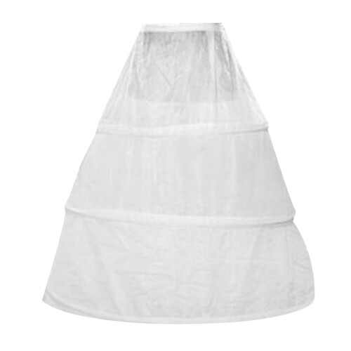 3 Hoop Bone Wedding Ball Gown Crinoline Petticoat