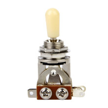 3-way Toggle Switch for Les Paul Electric Guitar - Silver w/ Cream Tip