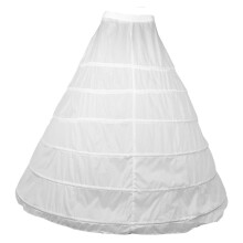 6 Hoop Wedding Ball Gown Bone Crinoline Petticoat