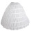 6 Hoop Wedding Ball Gown Bone Crinoline Petticoat 2