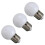 3 Piece E27 1W LED Golf Ball Light Bulb Holiday Globe Lamp 220V -Warm 2