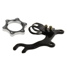 Bike Disc Brake Bracket Frame Adaptor + Threaded Hubs Disc Brake Rotor