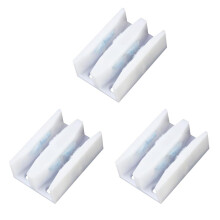 3Pieces 1-4/5 inch Wide Sliding Shower Door Bottom Guide for 6-10mm D