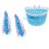 Bike Handlebar Sparkle Streamer Tassels + Front Basket Pouch Detachabl 3