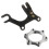 Bike Disc Brake Bracket Frame Adaptor + Threaded Hubs Disc Brake Rotor 2