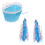 Bike Handlebar Sparkle Streamer Tassels + Front Basket Pouch Detachabl 1