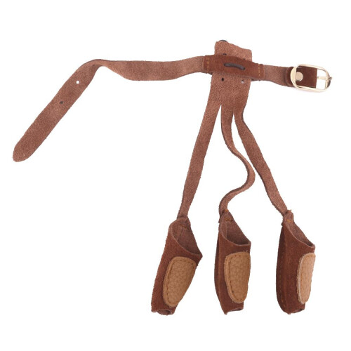 Three Finger Suede Leather Glove Traditional Archery Longbow Target & 1