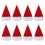 8 Pieces Christmas Cap Wine Bottle Cover Hats Party Dinner Tableware D 1