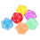 2x6pcs 20 Sided Dice D20 Polyhedral Dice Clear for Dungeons and Dragon 1