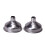2Pcs Stainless Steel Hip Flask Funnel Silver 1