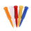 Novelty 35pcs 70mm 2 Stage Plastic Mixed Color Golf Tees Golfer Aid To 3