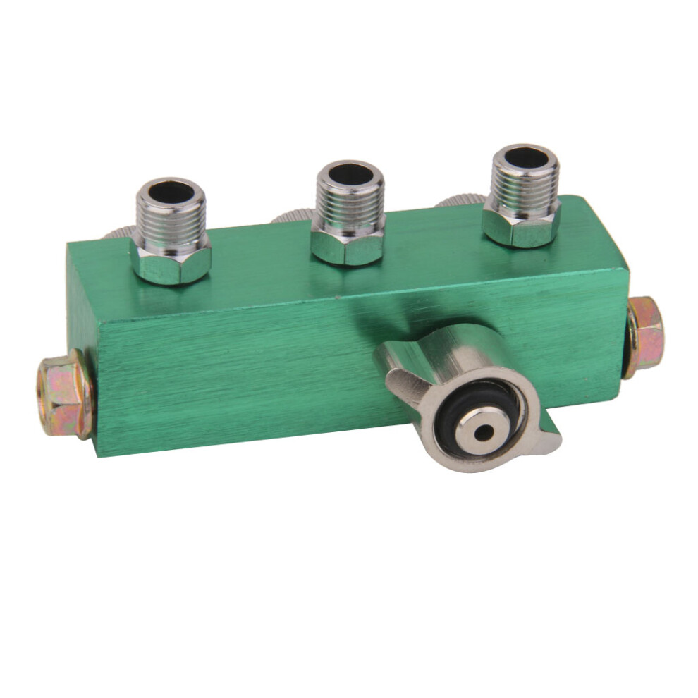 3 Way Airbrush Air Hose Splitter Regulated Metering Manifold For Airbr 6901423387508