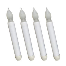 4 Pieces 165mm Tall Electric LED Candle Flameless Candle for Party Dec