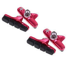 4Pcs Road Bike BRAKE BLOCKS Pads Shoes Fixed Gear Bicycle Rubber Holde