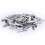 Approx. 50 Pcs Blank Double Prong Hair Clip 35mm 1