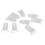 Plastic Pacifier Holder Badge Craft Dummy Clips 39x16mm 10pcs Clear 1