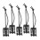 5pcs Black Outdoor Molle Style Elastic Cord Webbing Hang Buckle Roll C 1
