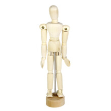 Wooden Body Artist Model Movable Figure Articulated Jointed Stand 5.51