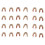 24 Pieces Bowstring Nocks Set Buckle Clips for Nocking Point Archery H 3
