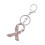 Pink Ribbon Crystal Charm Pendant Key Ring Key Chain 3