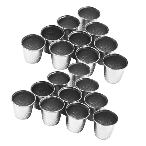 10pcs Vintage Sewing Thimble for DIY Crafts 12x13mm -Silver 2