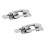 2 Pieces Stainless Steel Boat Locker Hatch Anti-Rattle Latch Fastener 3