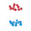 20 Pieces D10 Polyhedral Dice for Dungeons and Dragons Games Red+Blue 3