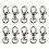 10pcs Swivel Trigger Snap Hooks Silver 34x13mm 1