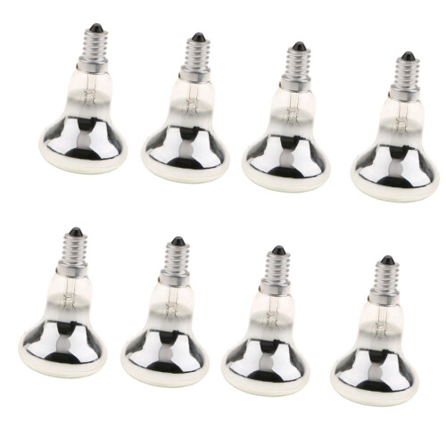 8Pcs R50 Reflector Tungsten Filament Spotlight Bulb   Lamp SES E14 40W 1