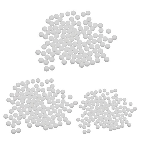 300 Pieces 15mm 20mm 25mm Mixed White Modelling Craft Polystyrene Foam 2