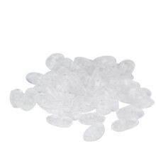 25 Pairs Screw In Soft Silicone non-slip Eyeglass Nose Pads Oval