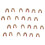 24 Pieces Bowstring Nocks Set Buckle Clips for Nocking Point Archery H 2