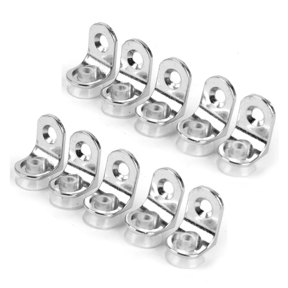 10Pcs Suction Cup Base Metal Plate Glass Shelf Support Holder 6901423400702