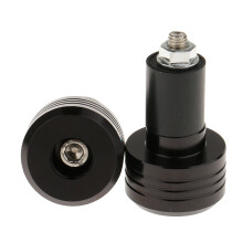 2pc Motorcycle Handlebar Aluminum 22MM Grips Bar End Cap Plug Slider B