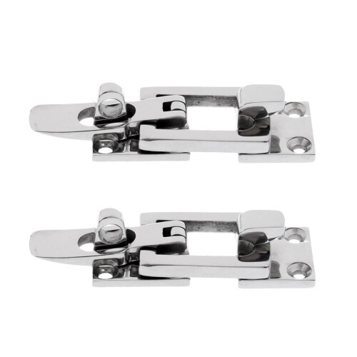 2 Pieces Stainless Steel Boat Locker Hatch Anti-Rattle Latch Fastener 1