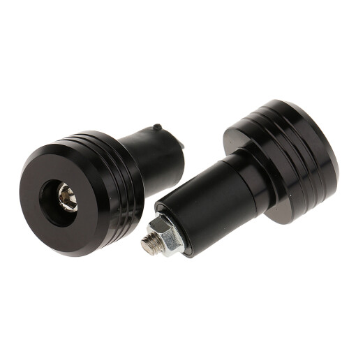 2pc Motorcycle Handlebar Aluminum 22MM Grips Bar End Cap Plug Slider B 1
