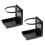 2 Pieces Black Plastic Drink Holder for Soccer Table Foosball Table 3