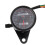 Universal Motorcycle Dual Odometer Speedometer Gauge LED Background Li 2