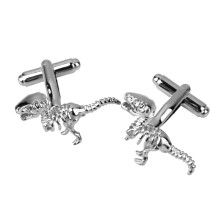 1Pair Men's Silver Tyrannosaurs rex Shape Cufflinks Shirt Cuff Links W