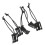 5pcs Black Outdoor Molle Style Elastic Cord Webbing Hang Buckle Roll C 2