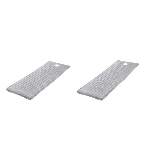 2pcs SPA Massage Treatment Bed Cover Mattresses Grey 180x60cm 2