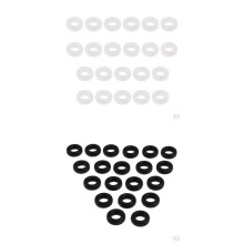 40 Pair Soft Comfortable Eyeglass Hinge Rings Ear Hooks Grips for Glas