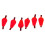 6Pcs Float Foam Strike Indicator For Fly Fishing Red 1