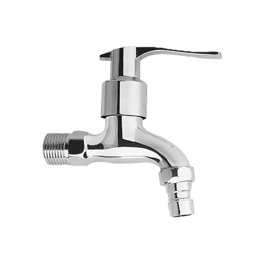 Chrome Finish Wall Mount Water Tap Garden Washing Machine Brass Water 1