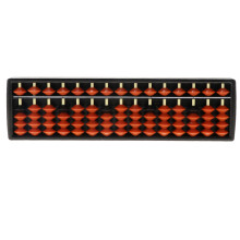 Mini Plastic Abacus Arithmetic Soroban Calculating Tool 15 Digits