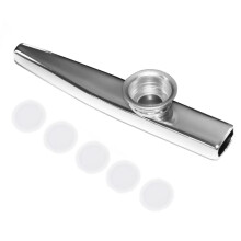 Aluminium Alloy Kazoo with Diaphragm Silver