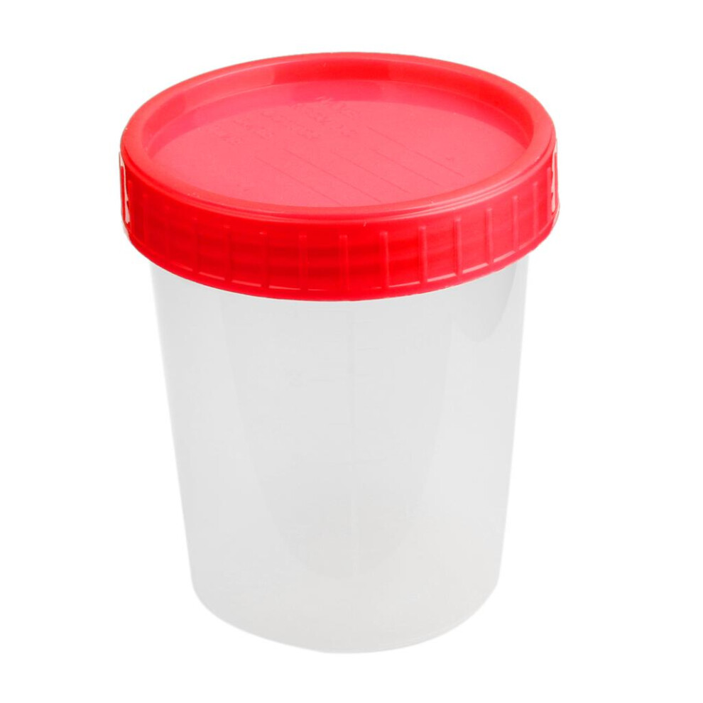 120ml 4oz Plastic Graduated Measuring Specimen Cup Sterile Container w