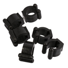 6pcs Small Plastic Cue Clips Round Replacement Cue Clips for Cue Racks